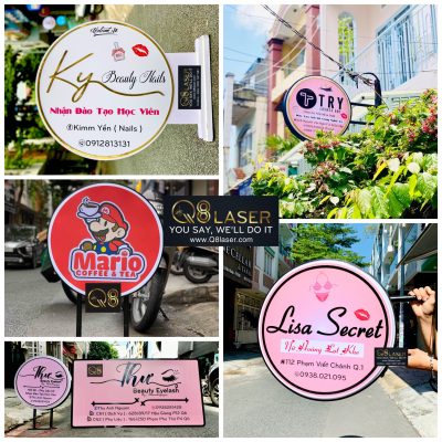 hộp đèn chữ nổi mica alu